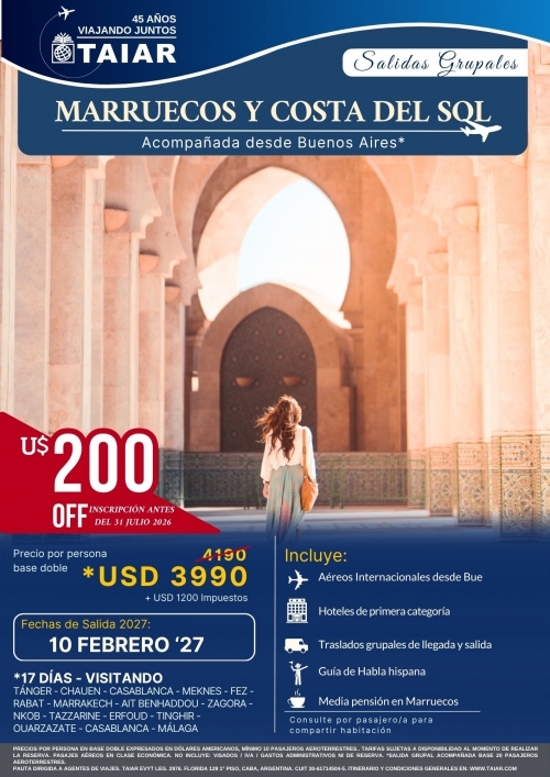 MARRUECOS Y COSTA DEL SOL