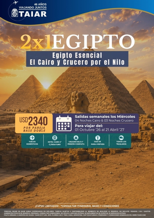 EGIPTO 2x1 INVIERNO