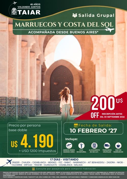 MARRUECOS Y COSTA DEL SOL