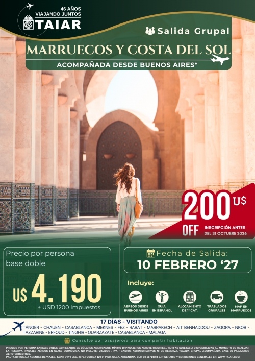 MARRUECOS Y COSTA DEL SOL
