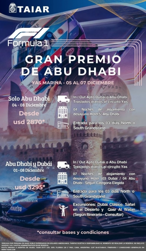 F1: GRAN PREMIO DE ABU DHABI 2025