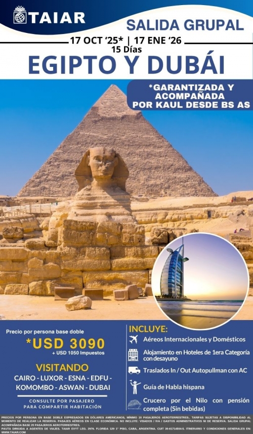 EGIPTO Y DUBAI