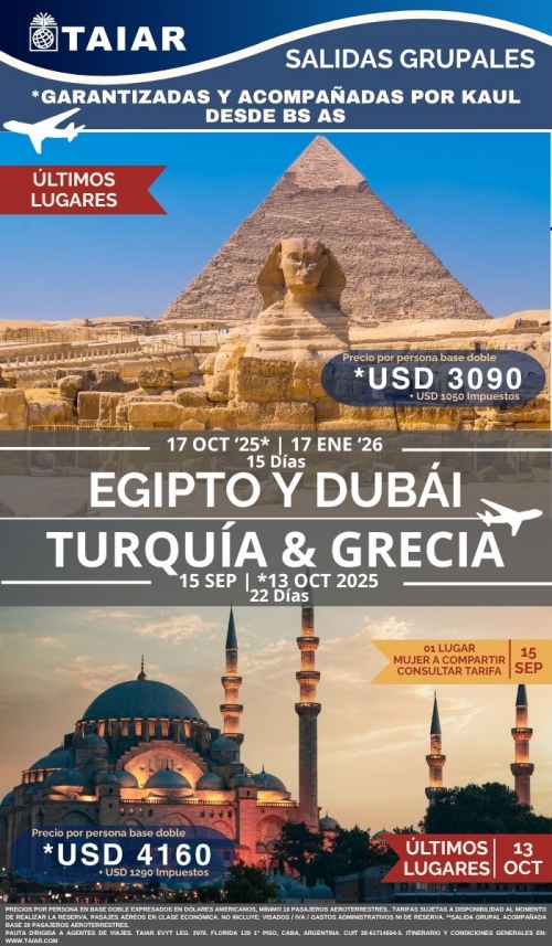SALIDAS GRUPALES LTIMOS LUGARES